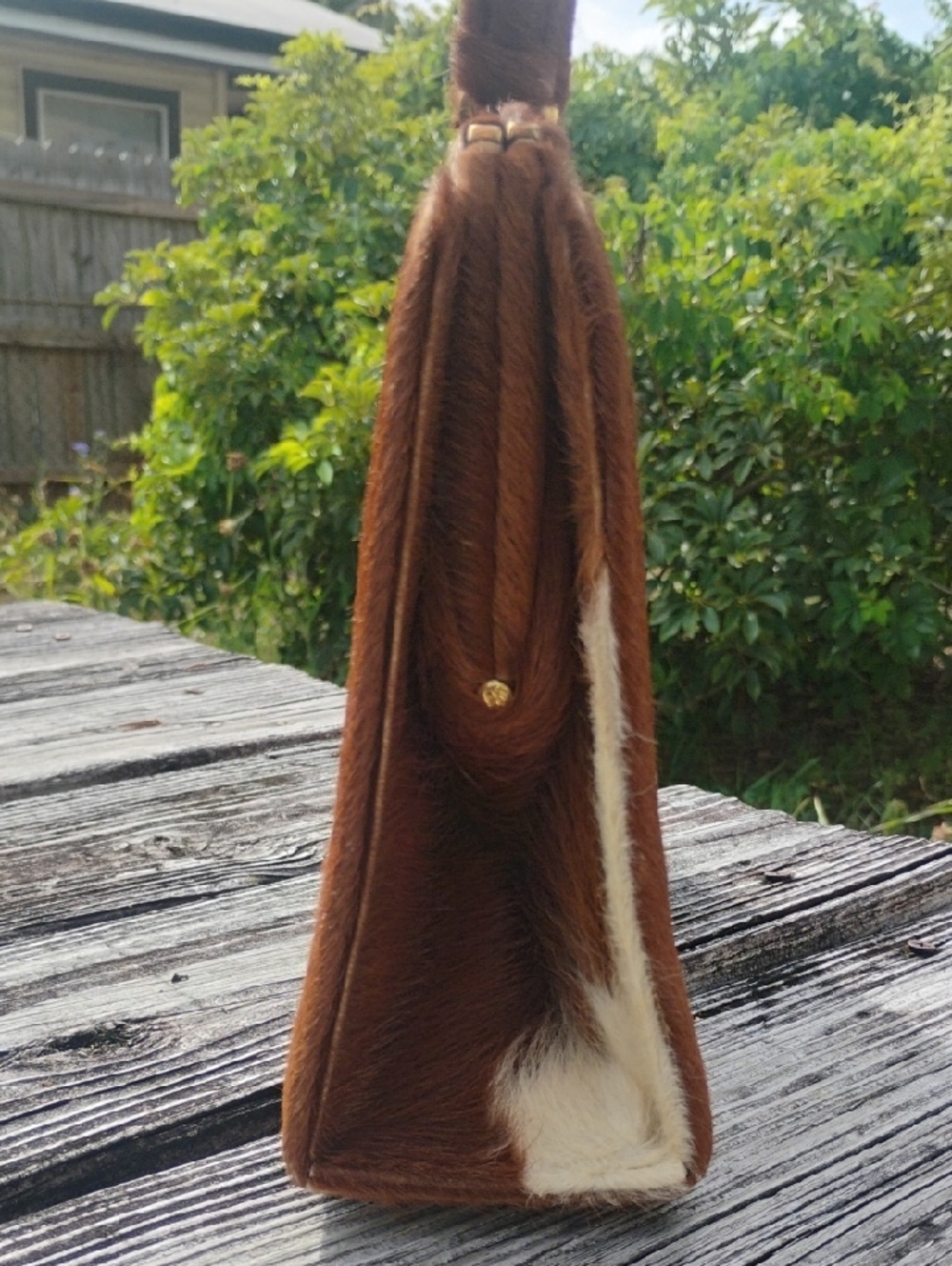 Cowboy Carl's Genuine Cowhide Purse W/Southwestern Inspired Jewelry Bundle 925 - Picture 3 of 14